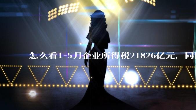怎么看1-5月企业所得税21826亿元，同比下降2.5%；个人所得税6572亿元，同比增长8.2%?