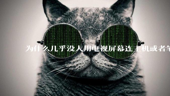 为什么几乎没人用电视屏幕连主机或者笔记本当显示器？