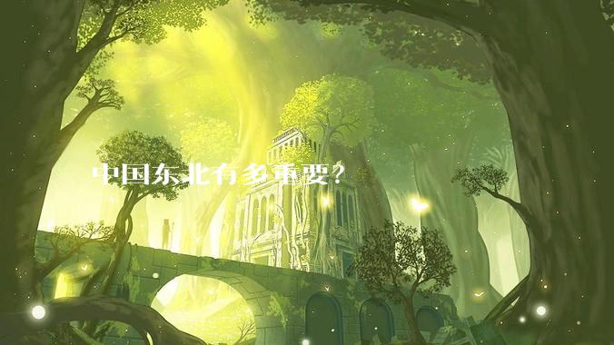 中国东北有多重要？