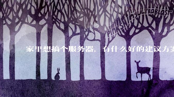 家里想搞个服务器，有什么好的建议方案吗？