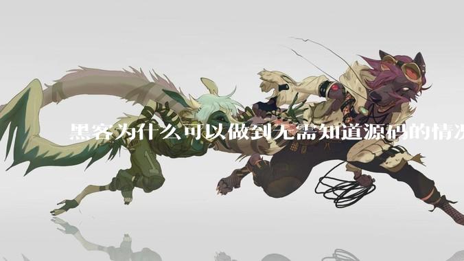 黑客为什么可以做到无需知道源码的情况下找出系统漏洞？