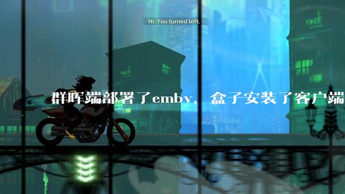 群晖端部署了emby，盒子安装了客户端播放蓝光电影为什么不能显示影片自带字幕？